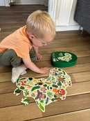 Puslespil i Pap - Afrika - 41 brikker.