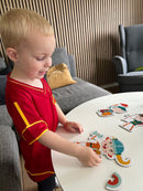 Puslespil i Pap - Pirater mm. - 48 brikker.