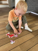 Puslespil i Pap - Prinsesser - 38 brikker.