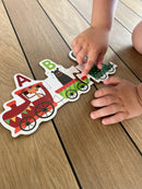 Dyre ABC-Tog Puslespil - 29 brikker - Fra 3 år