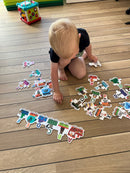 Dyre ABC-Tog Puslespil - 29 brikker - Fra 3 år