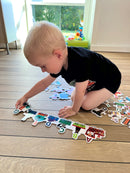 Dyre ABC-Tog Puslespil - 29 brikker - Fra 3 år