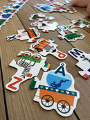 Dyre ABC-Tog Puslespil - 29 brikker - Fra 3 år