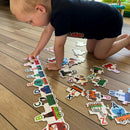 Dyre ABC-Tog Puslespil - 29 brikker - Fra 3 år