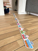 Dyre 123-Tog Puslespil - 20 brikker - Fra 3 år