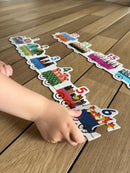 Dyre 123-Tog Puslespil - 20 brikker - Fra 3 år