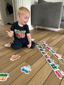 Dyre 123-Tog Puslespil - 20 brikker - Fra 3 år