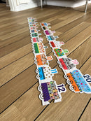 Dyre 123-Tog Puslespil - 20 brikker - Fra 3 år