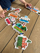 Dyre 123-Tog Puslespil - 20 brikker - Fra 3 år