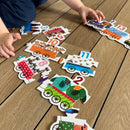 Dyre 123-Tog Puslespil - 20 brikker - Fra 3 år