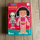 Gulvpuslespil i pap - Pige - 26 brikker.