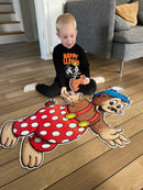 Gulvpuslespil med Rasmus Klump - Fra 3 år.