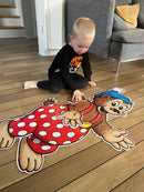 Gulvpuslespil med Rasmus Klump - Fra 3 år.