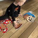 Gulvpuslespil med Rasmus Klump - Fra 3 år.