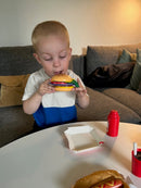 Legemad - Fastfood i træ & filt fra Hape