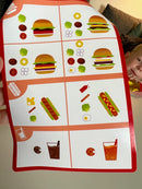 Legemad - Fastfood i træ & filt fra Hape