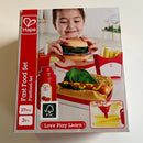 Legemad - Fastfood i træ & filt fra Hape