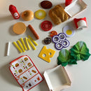 Legemad - Fastfood i træ & filt fra Hape