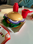 Legemad - Fastfood i træ & filt fra Hape