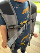 Sporty rygsæk - 1 stk - Sort - Fra 3 år.