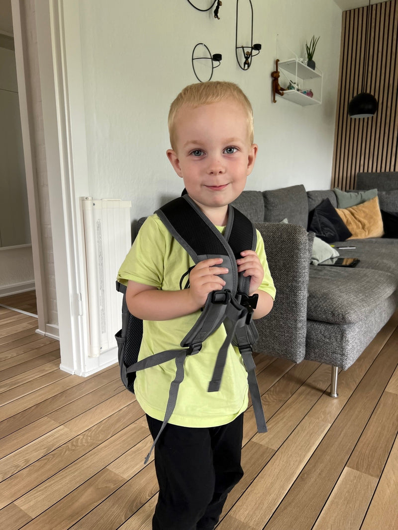 Sporty rygsæk - 1 stk - Sort - Fra 3 år.