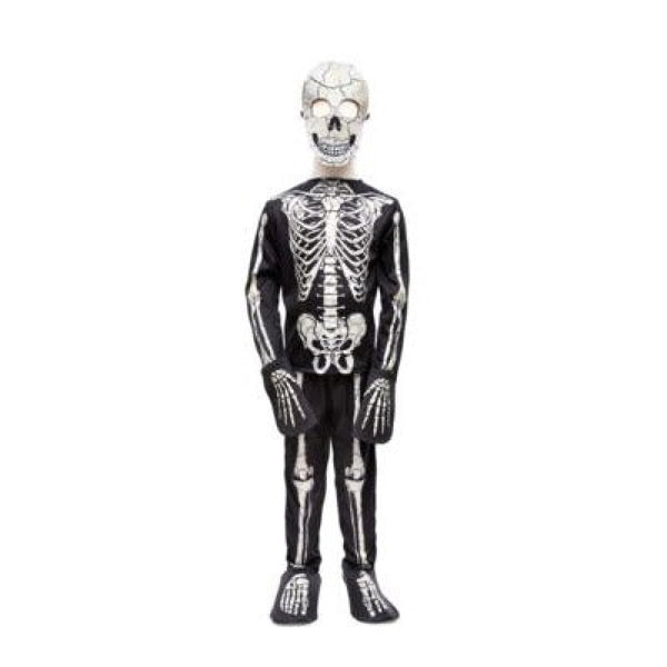 Selvlysende Skelet kostume, 7-8 år - Billede 1