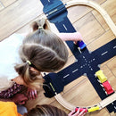 ToddleRoad - Vej og skinne sæt, 8 dele - Billede 1