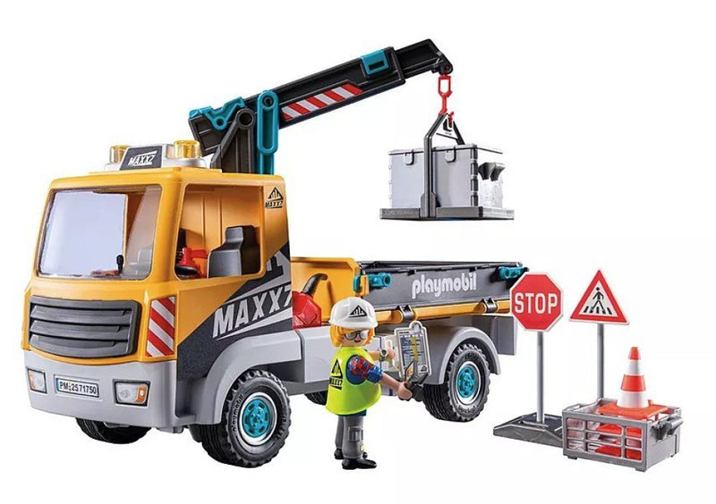 Playmobil Byggevogn med Kran - Billede 1
