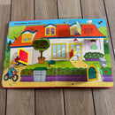 Bog - Den store flapbog: Mit hus  Fra 1 år.