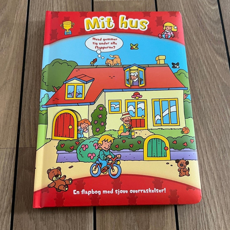 Bog - Den store flapbog: Mit hus  Fra 1 år.