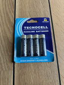 Tecnocell Alkaline Batterier - AA - 1,5V - 4 stk