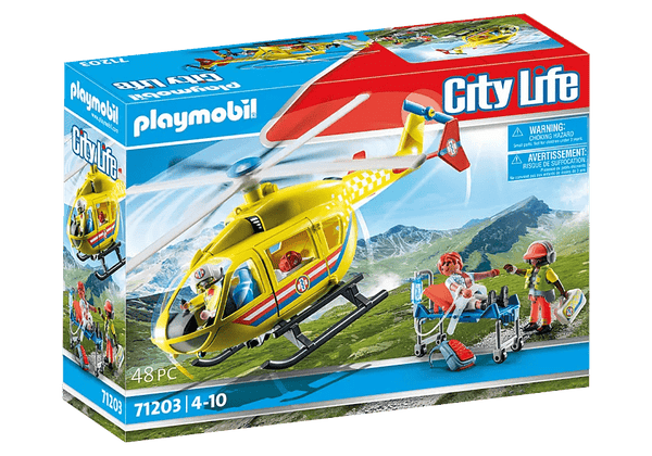 Playmobil City Life - Lægehelikopter inklusiv 3 figurer - 71203.
