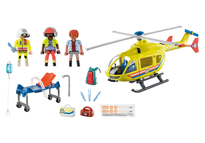 Playmobil City Life - Lægehelikopter inklusiv 3 figurer - 71203.