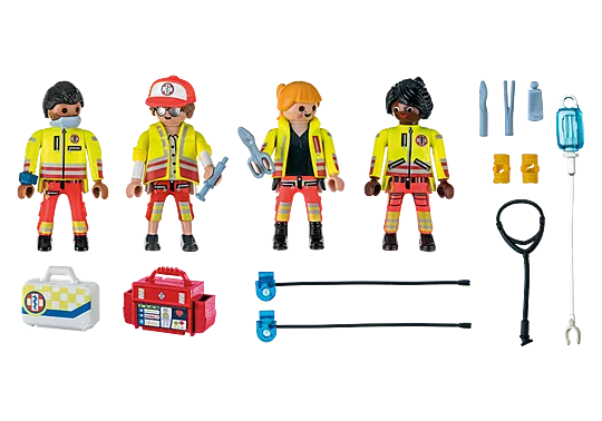 Playmobil - Redningsmandskab - 4 stk figurer