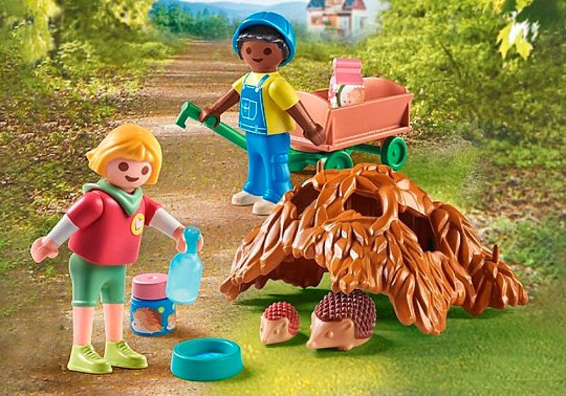 Playmobil Pleje af pindsvinefamilien  - Billede 1