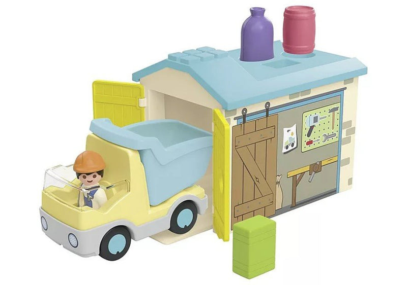 Playmobil Junior - Lastbil med garage - Billede 1