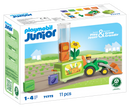 Playmobil junior - Traktor m. anhænger og plantekasse