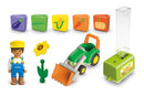 Playmobil junior - Traktor m. anhænger og plantekasse