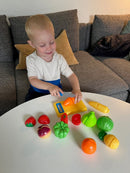 Legemad - Frugt & Grønt i plast - 23 dele.