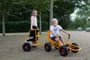 Moon-Car Gokart: Den Originale Gule med Luftgummihjul - RABO - Fra 4 år.