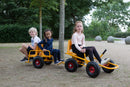 Moon-Car Gokart: Den Originale Gule med Luftgummihjul - RABO - Fra 4 år.