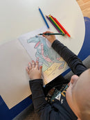 Malehæfte - Junior Dinosaurer - 16 sider