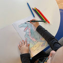 Malehæfte - Junior Dinosaurer - 16 sider