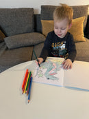 Malehæfte - Junior Dinosaurer - 16 sider