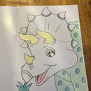 Malehæfte - Dino - 16 sider