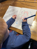 Malehæfte - Havfruer & venner - 16 sider