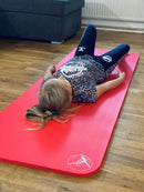 Gymnastikmåtte - rød 180x60 cm.