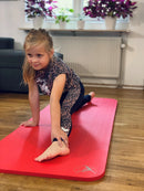 Gymnastikmåtte - rød 180x60 cm.