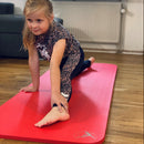 Gymnastikmåtte - rød 180x60 cm.