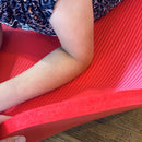 Gymnastikmåtte - rød 180x60 cm.